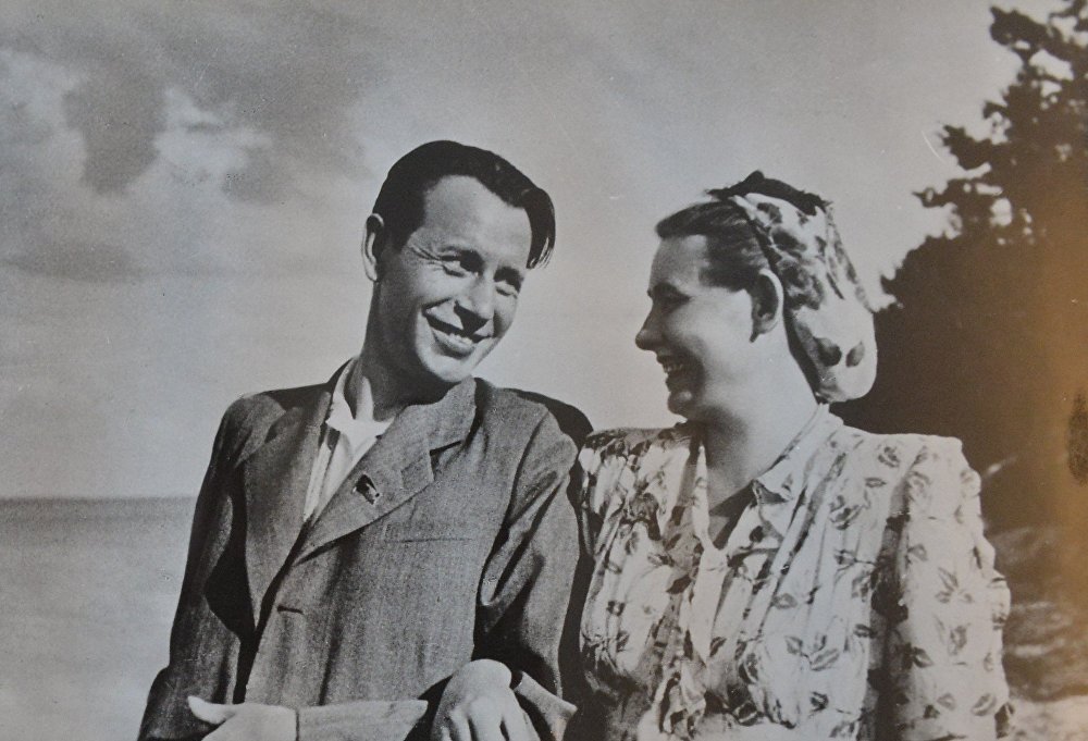 Петр Миронович и Полина Андреевна во время отдыха на Нарочи